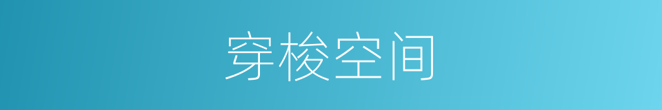 穿梭空间的同义词