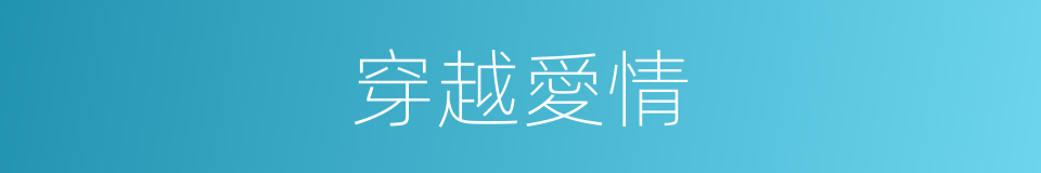 穿越愛情的同義詞