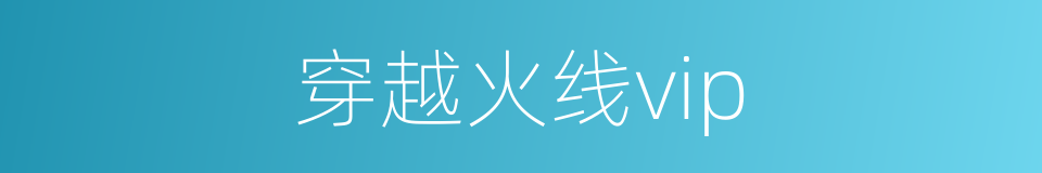 穿越火线vip的同义词