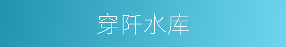 穿阡水库的同义词