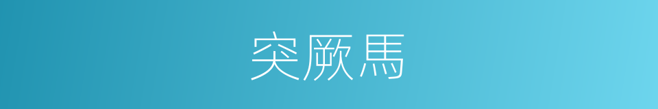 突厥馬的同義詞