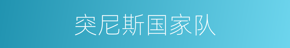 突尼斯国家队的同义词