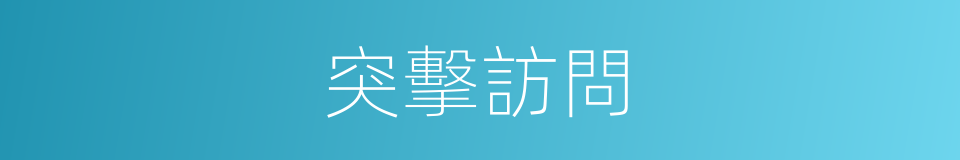 突擊訪問的同義詞