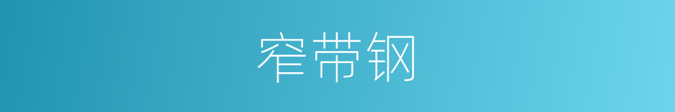 窄带钢的同义词