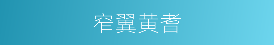 窄翼黄耆的同义词