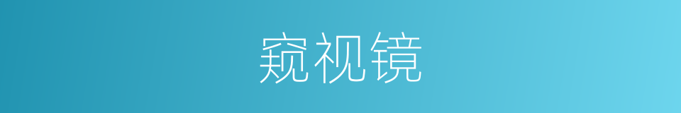 窥视镜的意思