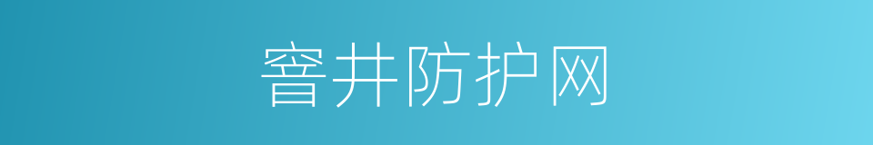 窨井防护网的同义词