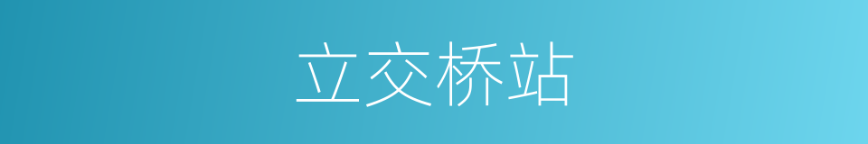 立交桥站的同义词