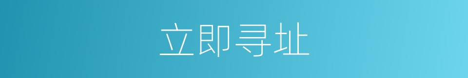 立即寻址的同义词
