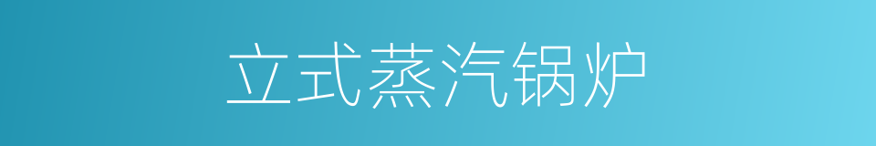 立式蒸汽锅炉的同义词