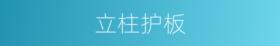 立柱护板的同义词