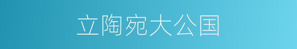 立陶宛大公国的同义词
