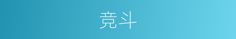 竞斗的同义词