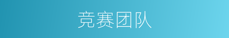 竞赛团队的同义词