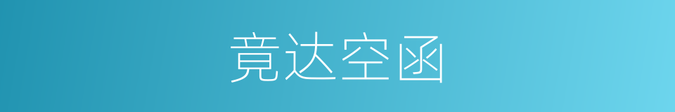 竟达空函的意思