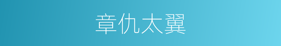 章仇太翼的同义词