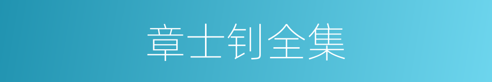 章士钊全集的同义词