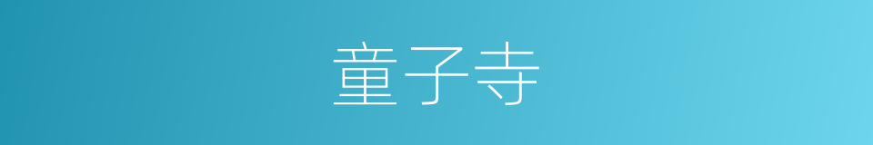 童子寺的同义词