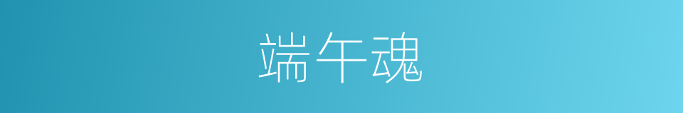 端午魂的同义词