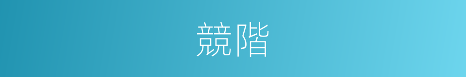 競階的同義詞