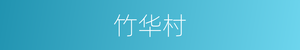 竹华村的同义词
