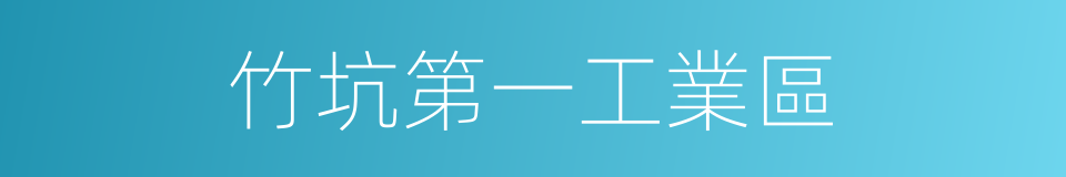 竹坑第一工業區的同義詞