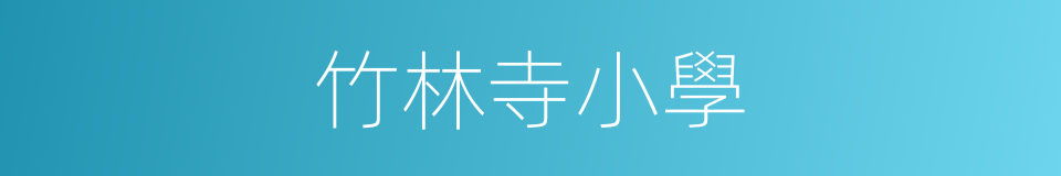 竹林寺小學的同義詞