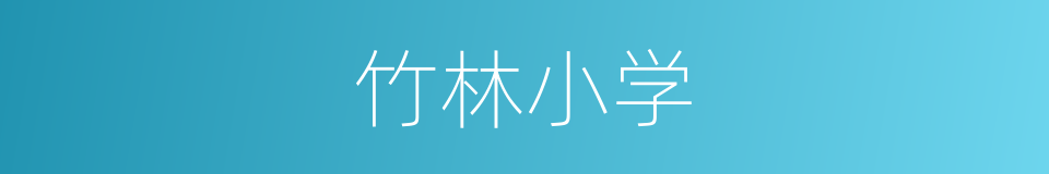 竹林小学的同义词