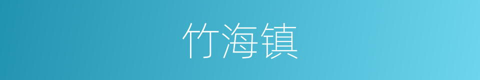 竹海镇的同义词