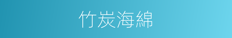 竹炭海綿的同義詞