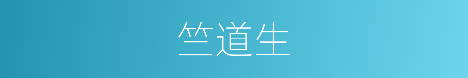 竺道生的同义词