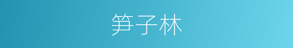 笋子林的同义词