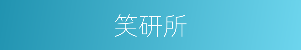 笑研所的同义词