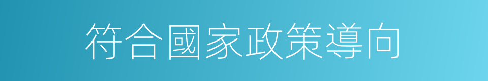 符合國家政策導向的同義詞