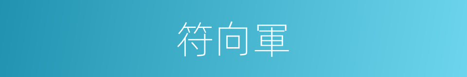 符向軍的同義詞