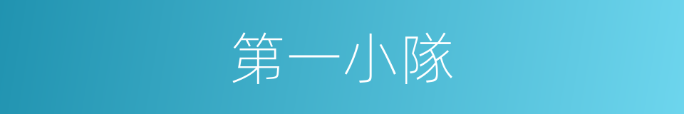 第一小隊的同義詞