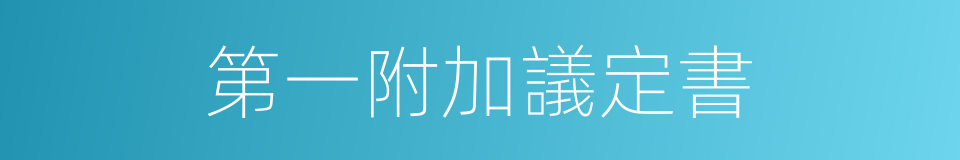 第一附加議定書的同義詞