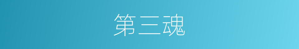 第三魂的同义词
