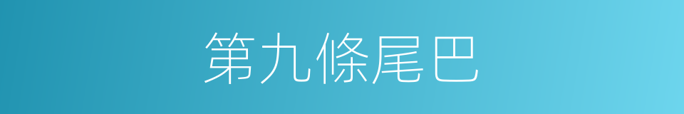第九條尾巴的同義詞