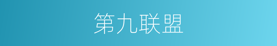 第九联盟的同义词