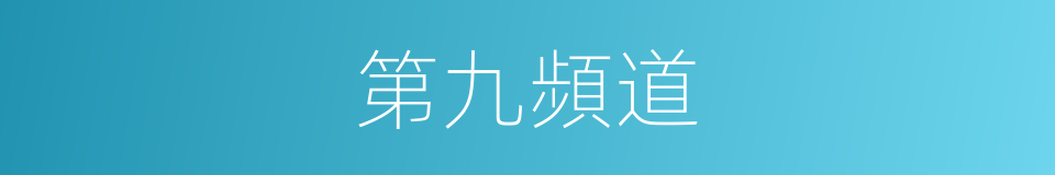 第九頻道的同義詞