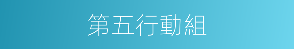 第五行動組的同義詞