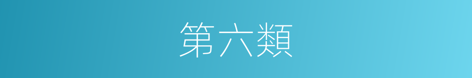 第六類的同義詞