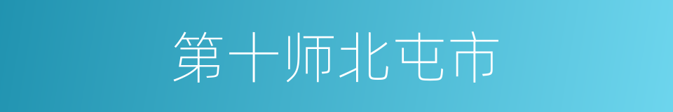 第十师北屯市的同义词