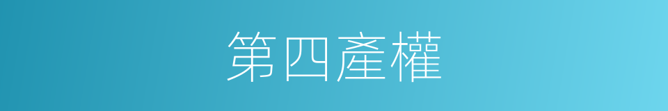 第四產權的同義詞