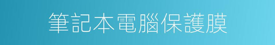 筆記本電腦保護膜的同義詞