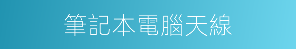 筆記本電腦天線的同義詞