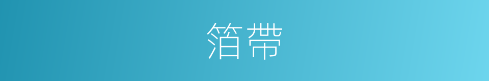 箔帶的同義詞