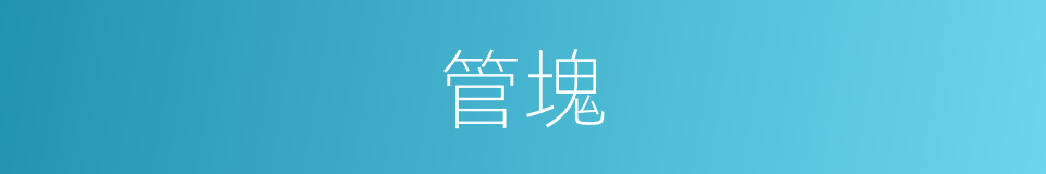 管塊的同義詞