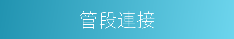 管段連接的同義詞